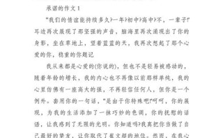 坚守承诺议论文800字