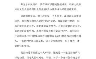 努力真的能决定一切吗？