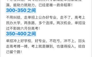 单考单招为何无缘本科？