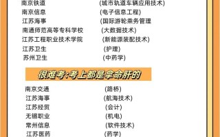 江苏单招学校单招专业有哪些？