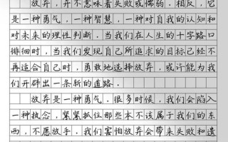 放弃议论文作文600字