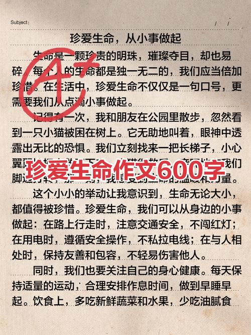 珍爱生命的议论文800-第1张图片-厚德教育培训