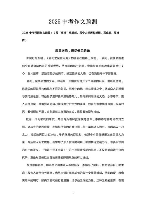 2025中考阅读议论文-第3张图片-厚德教育培训