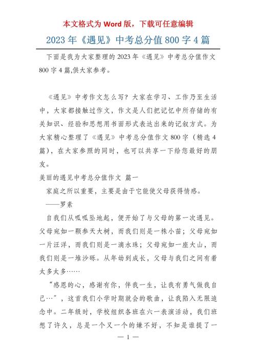 遇见作文800字议论文，遇见的意义何在？-第3张图片-厚德教育培训