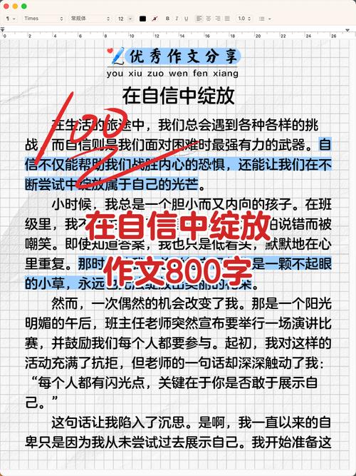 自信作文800字议论文如何写出深度与感染力？-第2张图片-厚德教育培训