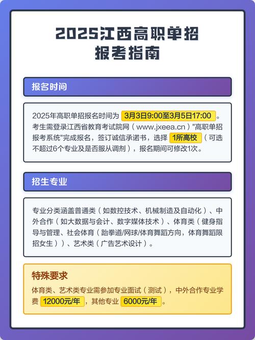 江西2025年单招网何时开放？-第2张图片-厚德教育培训